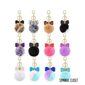 🔮🍀NEW🍀Fluffy Pom Poms Accessories for handbags/key chains/phone/backpacks